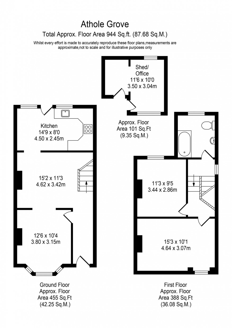 Floorplan for Athole Grove, Southport, PR9