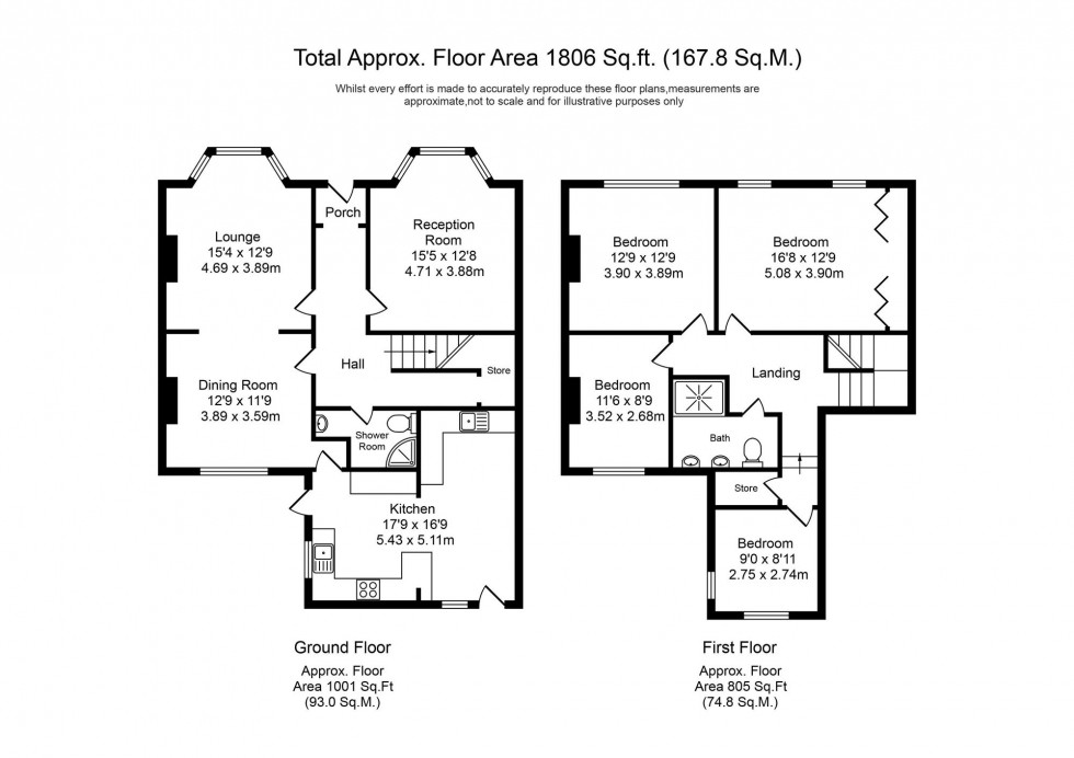 Floorplan for Linaker Street, Southport, PR8