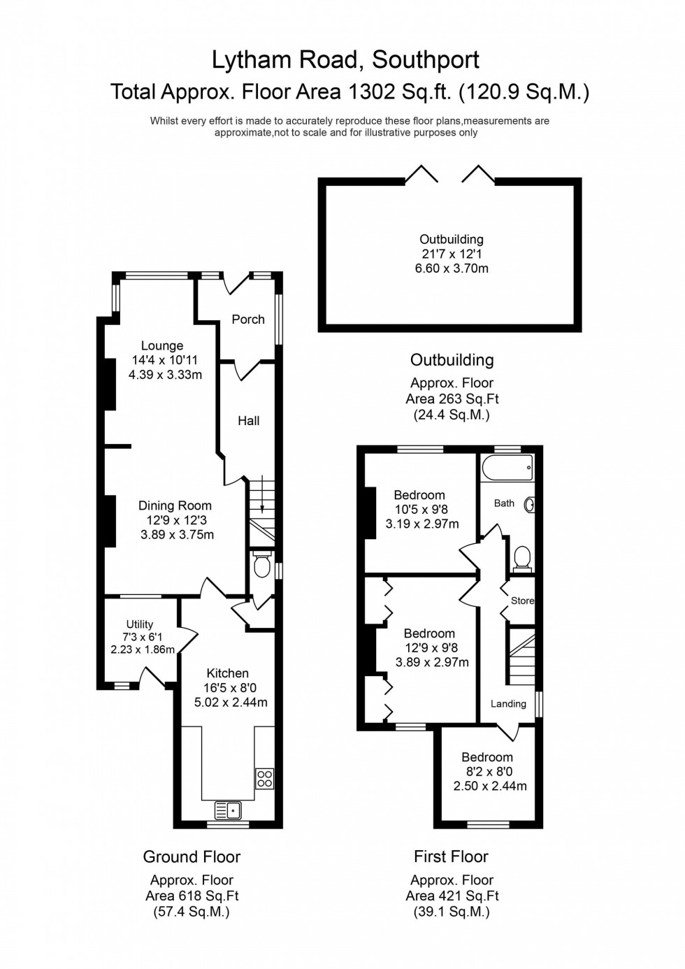 Floorplan for Lytham Road, Southport, PR9