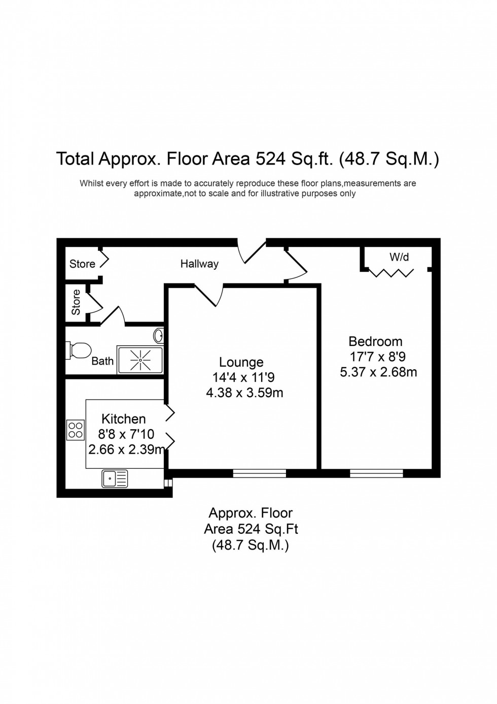 Floorplan for St. Clair Drive, Stirling Court St. Clair Drive, PR9