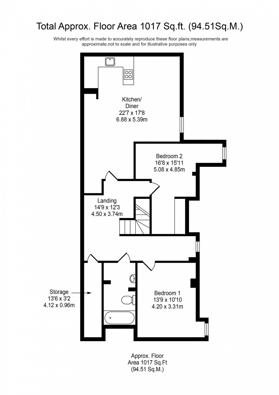 Floorplan for Promenade, Marine Gate Mansions, PR9