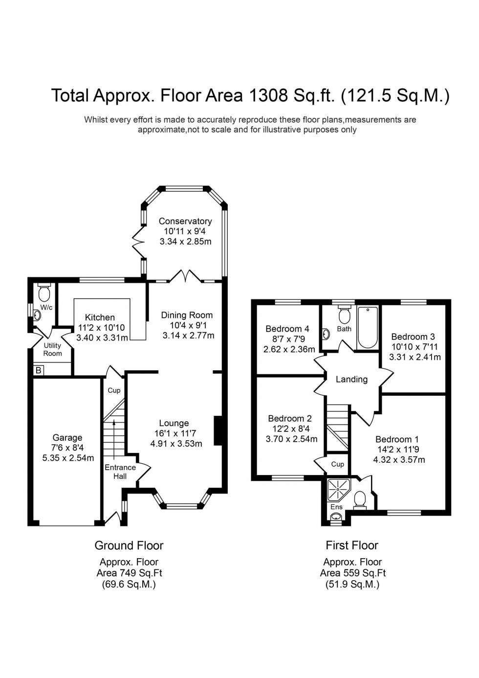 Floorplan for Meadoway, Tarleton, PR4