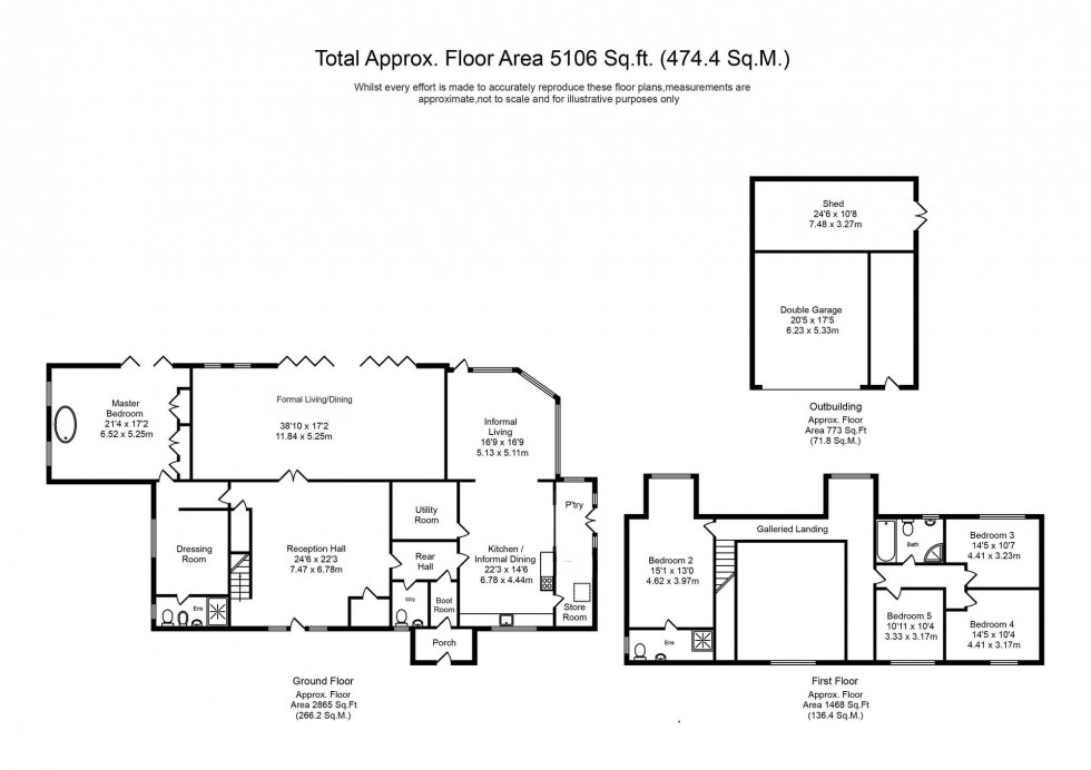 Floorplan for Hardacre Lane, Whittle-Le-Woods, PR6