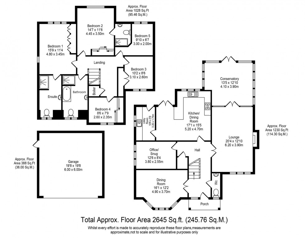 Floorplan for Hardacre Lane, Whittle-Le-Woods, PR6