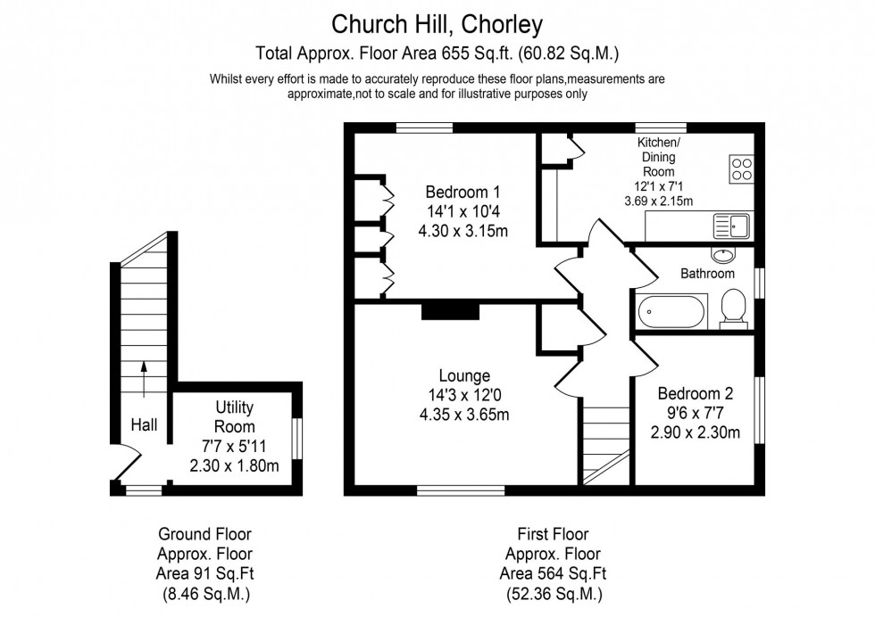 Floorplan for Church Hill, Whittle-Le-Woods, PR6