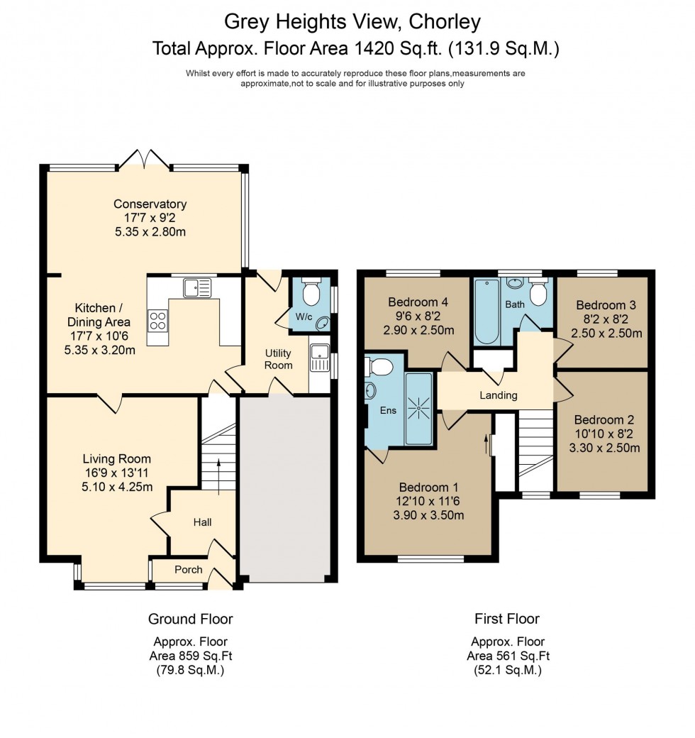 Floorplan for Grey Heights View, Chorley, PR6