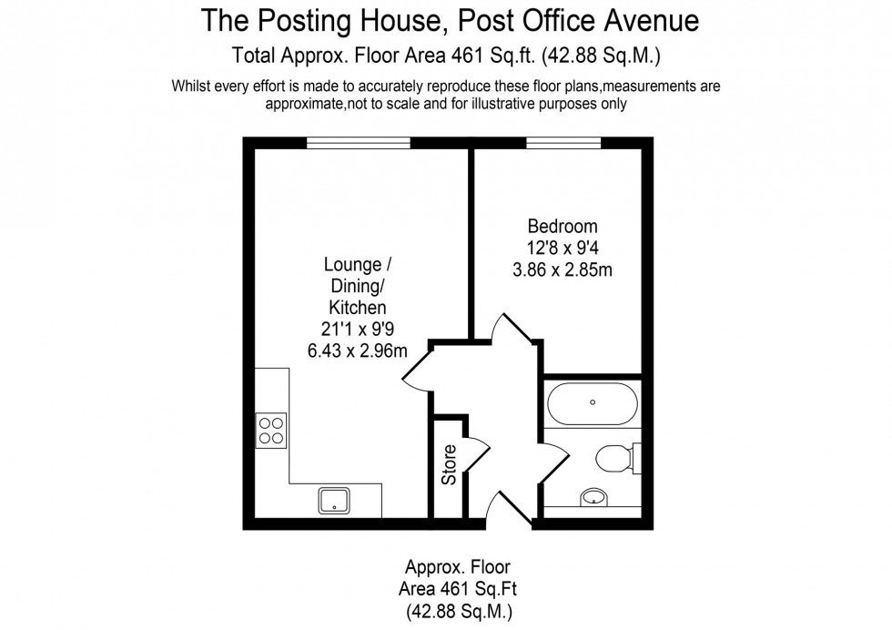 Floorplan for Post Office Avenue, The Posting House Post Office Avenue, PR9