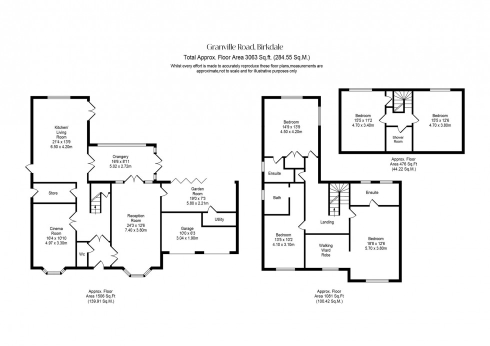 Floorplan for Granville Road, Southport, PR8