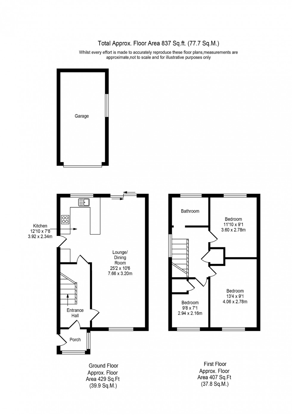 Floorplan for Woodrow Drive, Newburgh, WN8