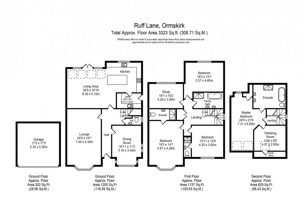 Floorplan for Ruff Lane, Ormskirk, L39