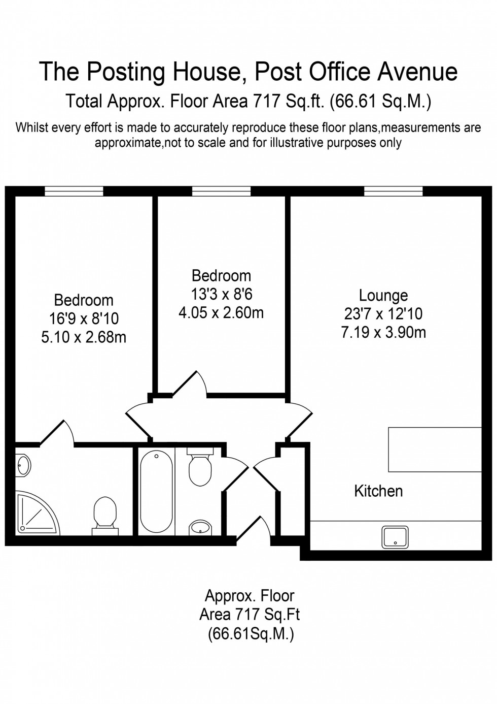Floorplan for Post Office Avenue, The Posting House Post Office Avenue, PR9