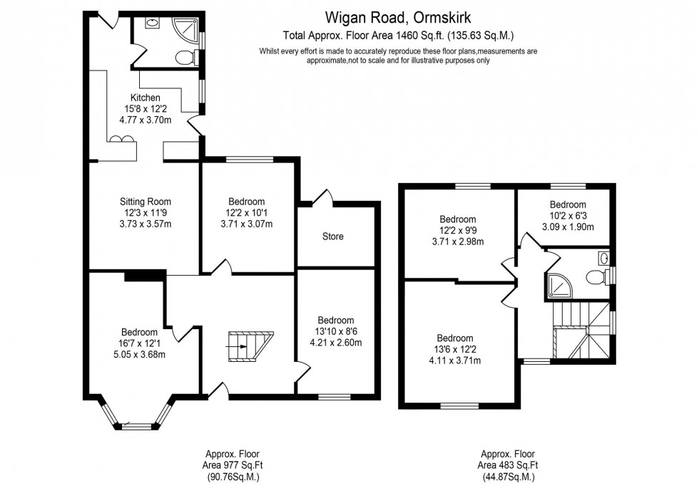 Floorplan for Wigan Road, Ormskirk, L39