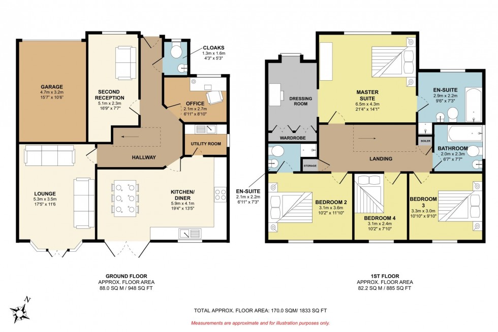 Floorplan for Knowles Wood Drive, Chorley, PR7