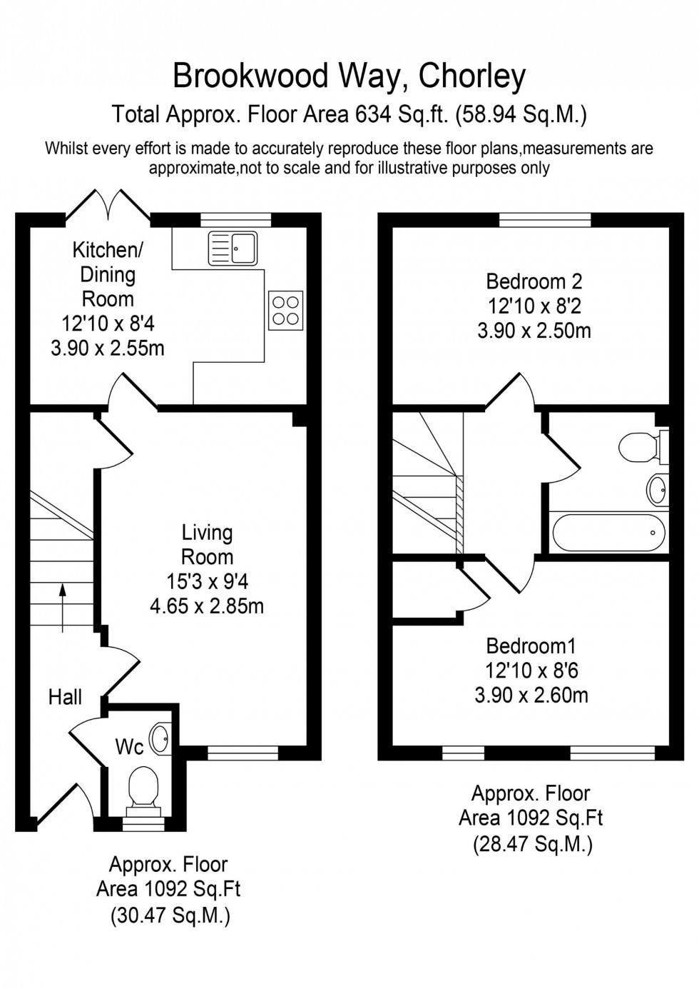 Floorplan for Brookwood Way, Buckshaw Village, PR7
