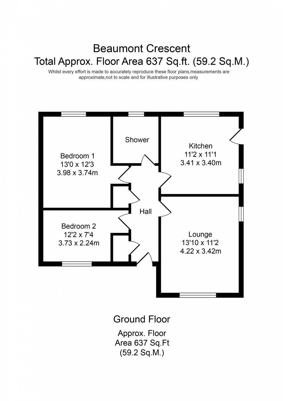 Floorplan for Beaumont Crescent, Aughton, L39