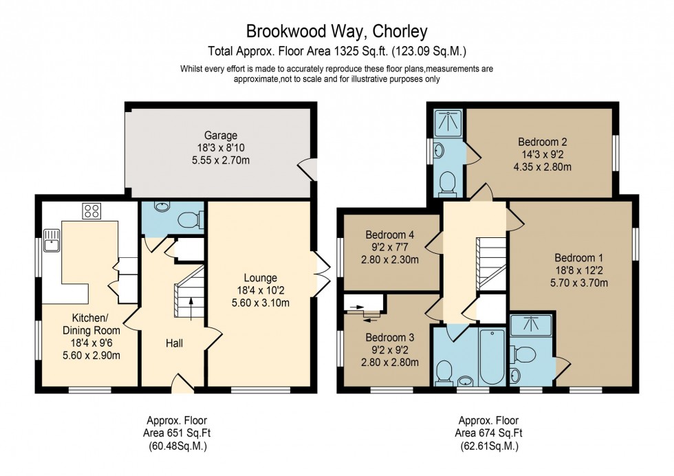 Floorplan for Brookwood Way, Buckshaw Village, PR7