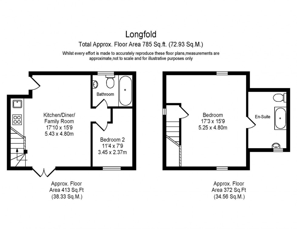 Floorplan for Longfold, Mere Brow, PR4