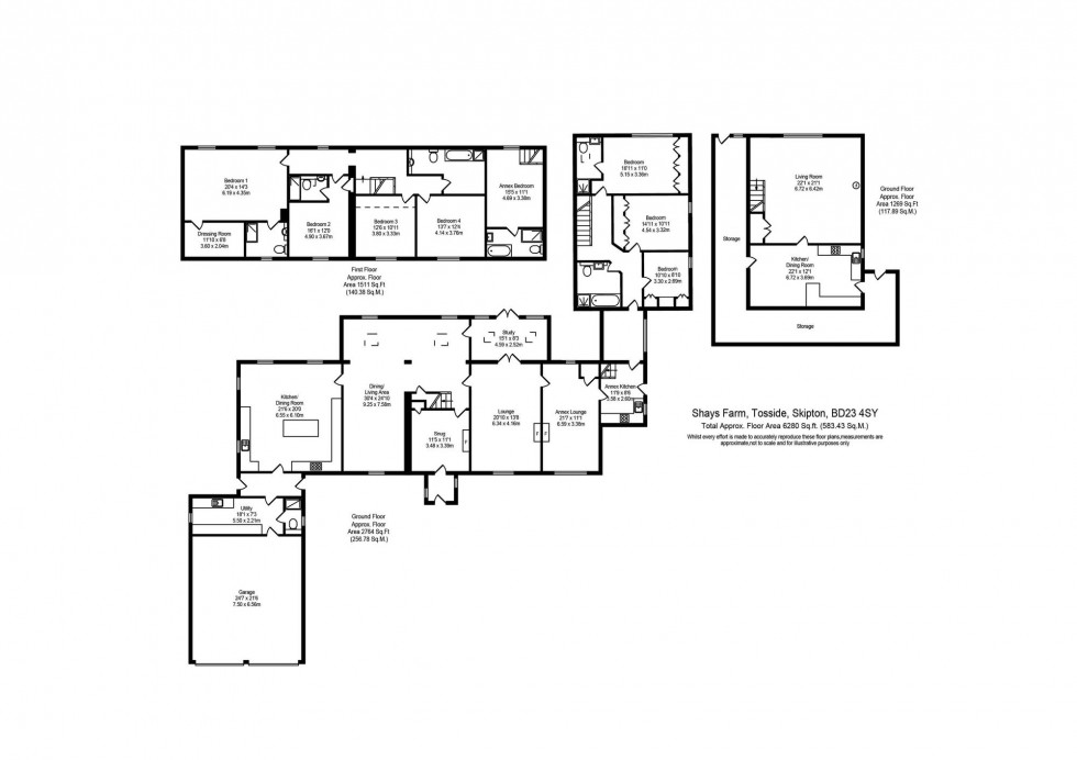 Floorplan for Tosside, Skipton, BD23