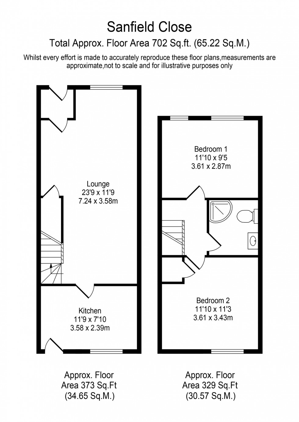 Floorplan for Sanfield Close, Ormskirk, L39