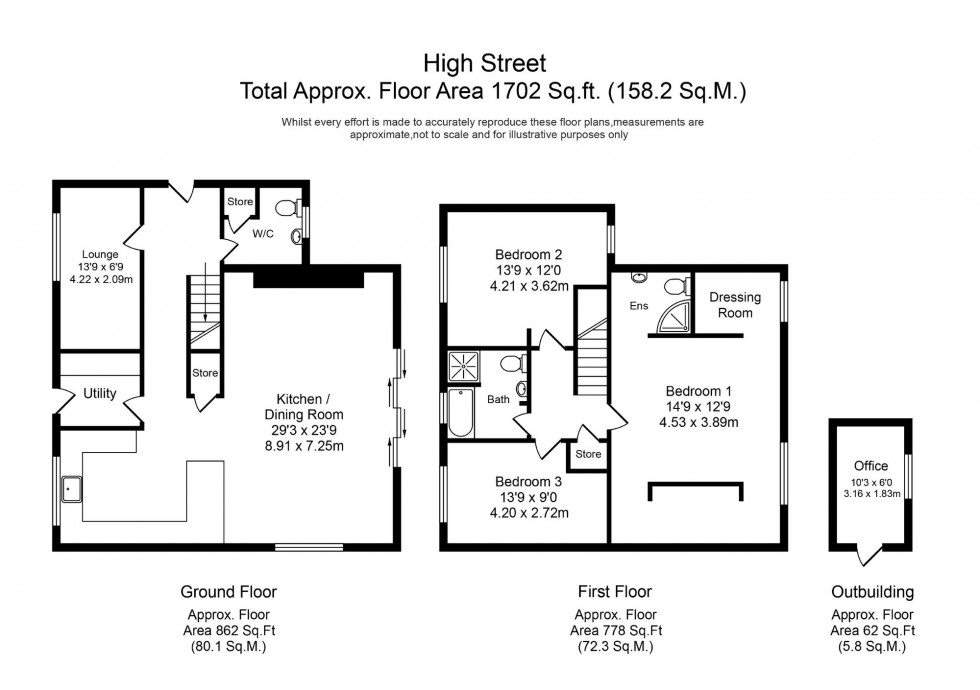 Floorplan for High Street, Skelmersdale, WN8