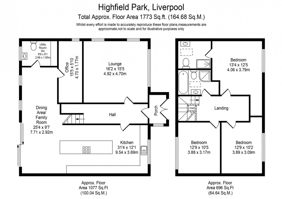 Floorplan for Highfield Park, Liverpool, L31
