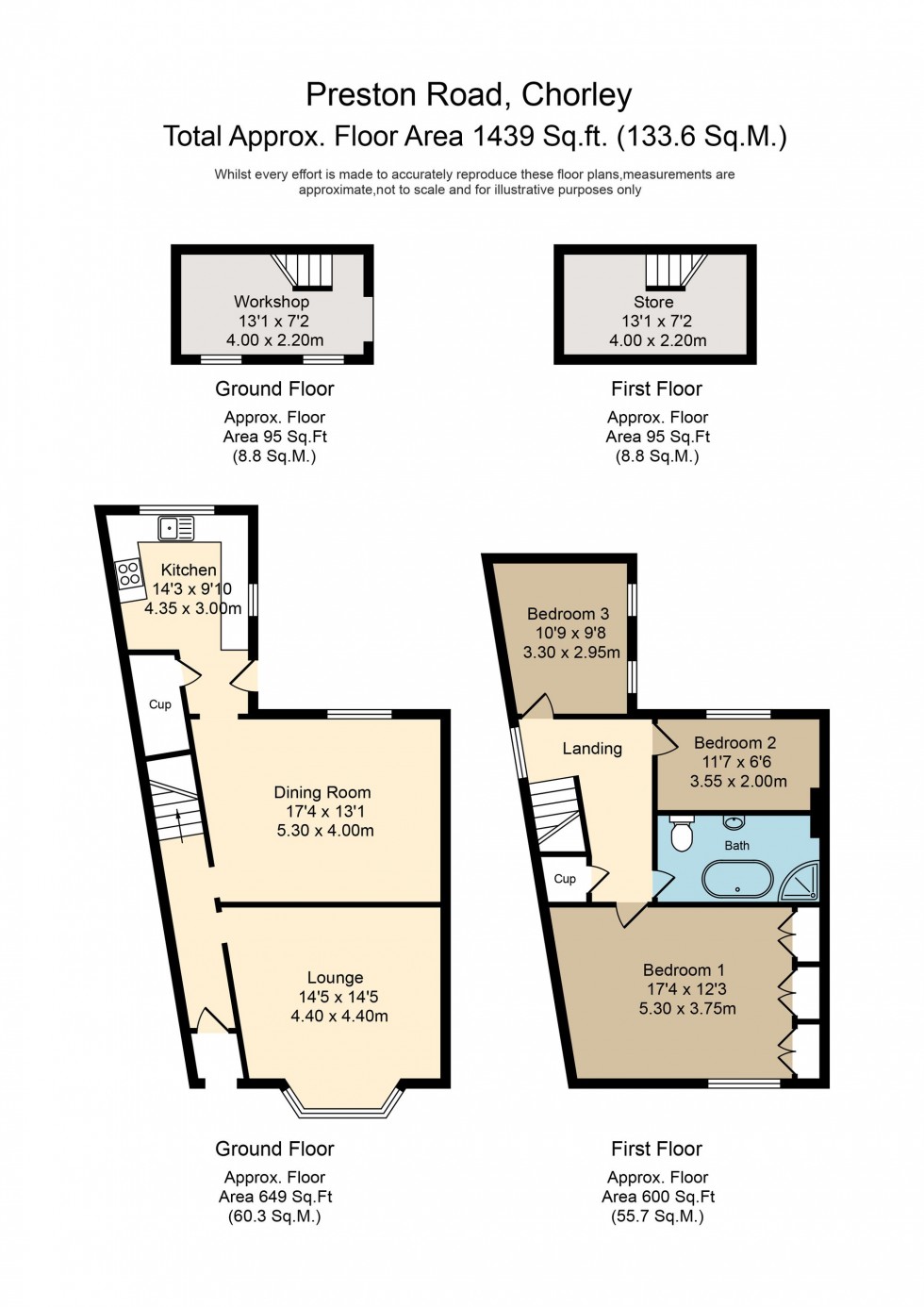 Floorplan for Preston Road, Whittle-Le-Woods, PR6