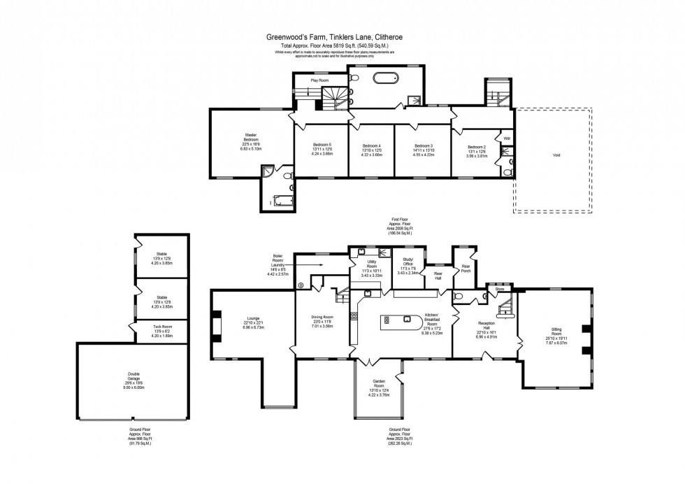 Floorplan for Tinklers Lane, Slaidburn, BB7