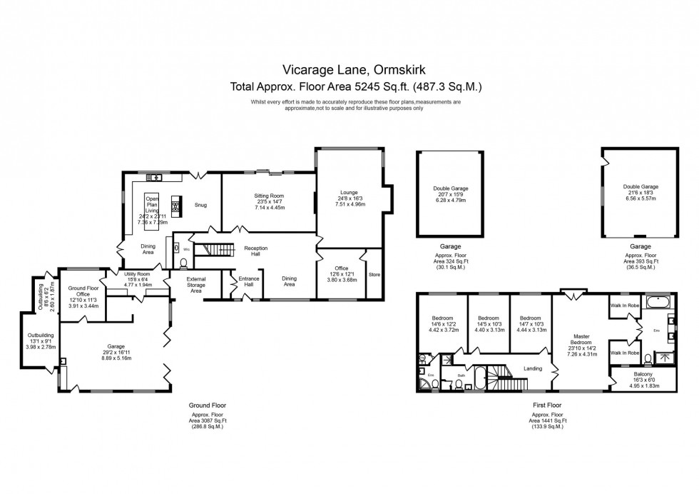 Floorplan for Vicarage Lane, Westhead, L40