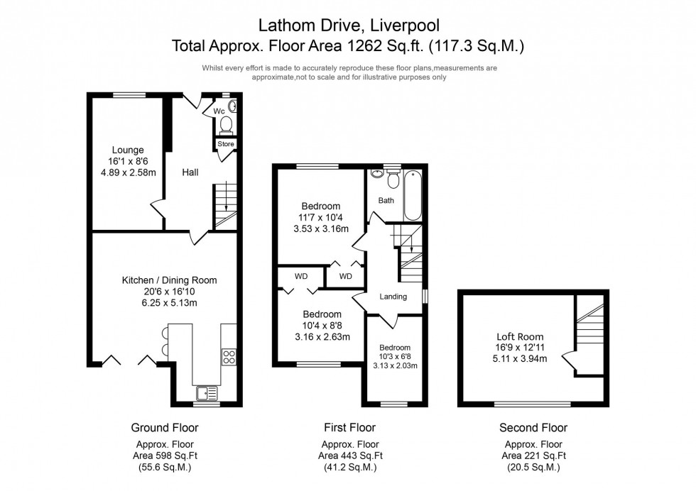 Floorplan for Lathom Drive, Liverpool, L31