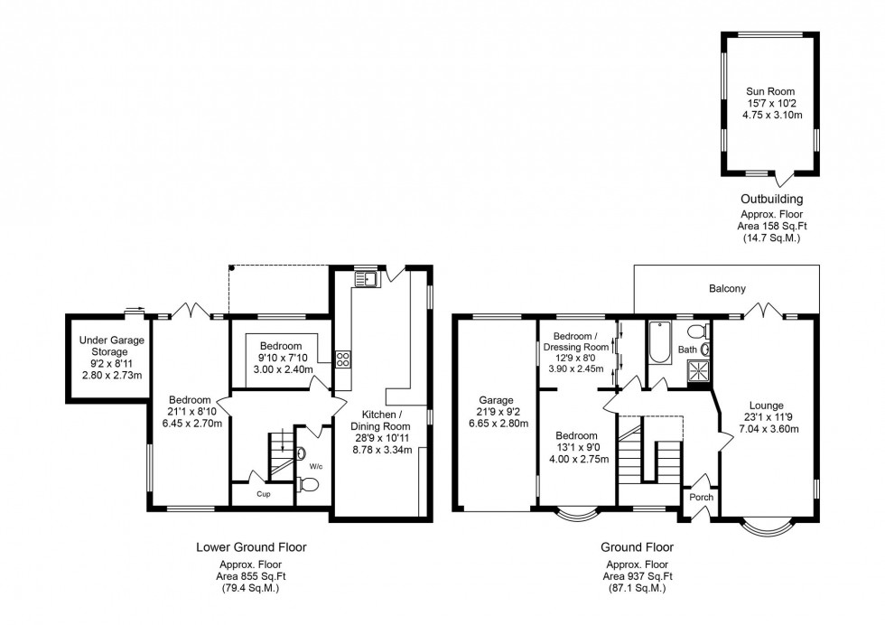 Floorplan for Blackburn Brow, Chorley, PR6