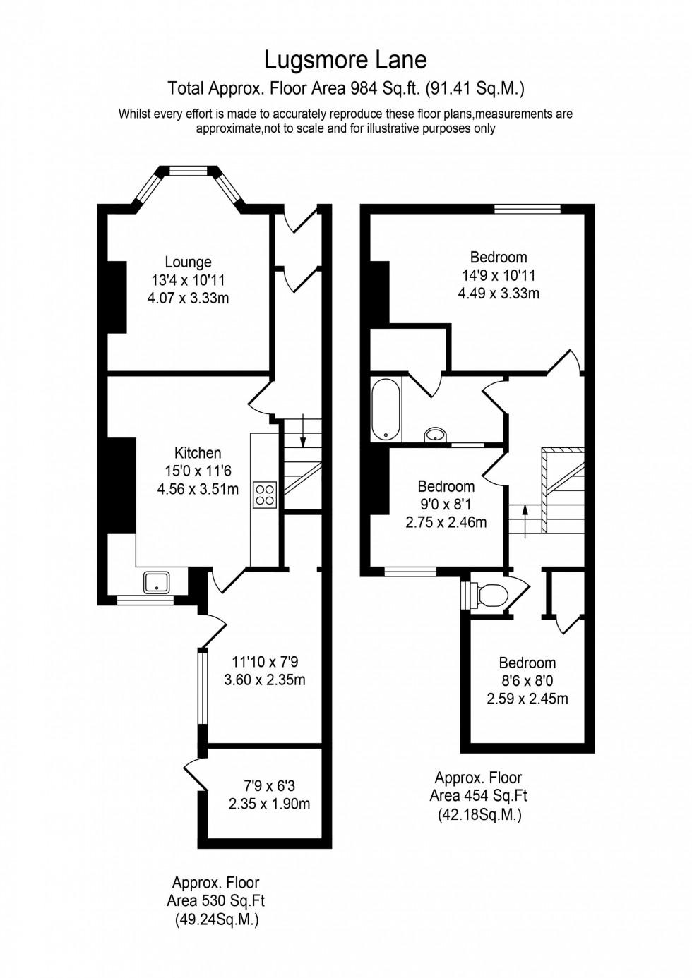 Floorplan for Lugsmore Lane, St. Helens, WA10