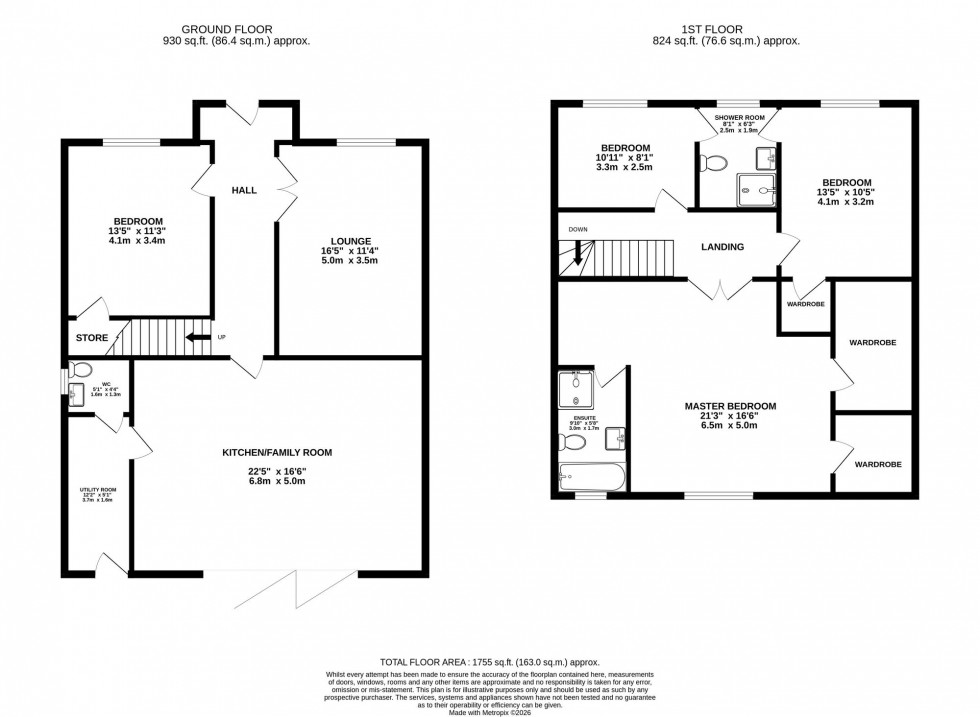 Floorplan for Blackgate Lane, Tarleton, PR4