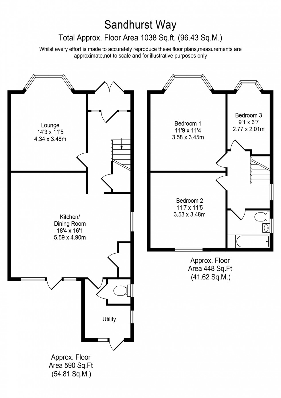 Floorplan for Sandhurst Way, Liverpool, L31