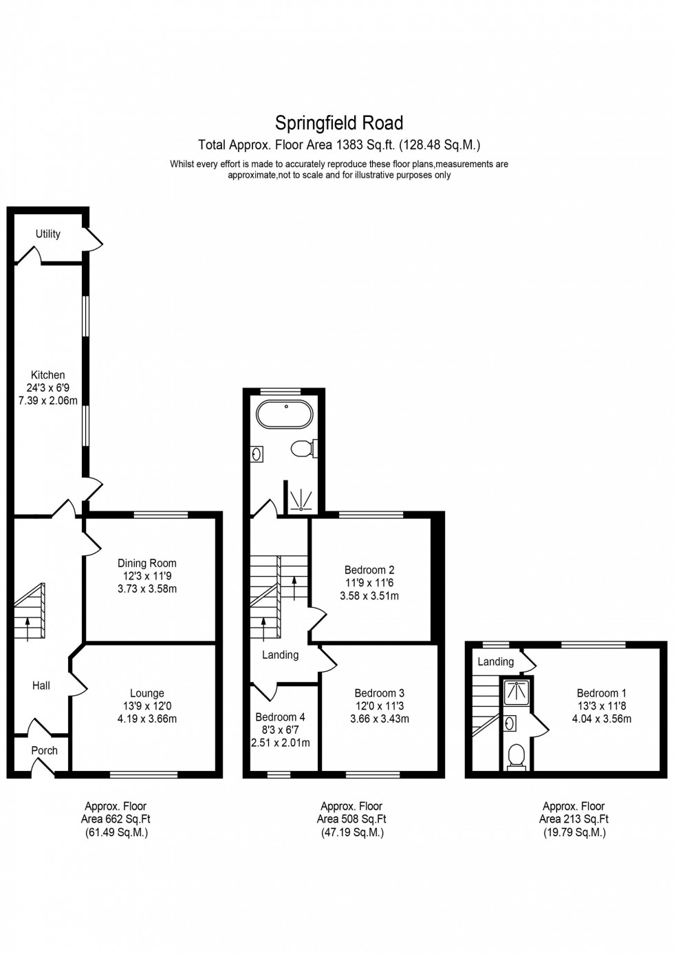 Floorplan for Springfield Road, Aughton, L39