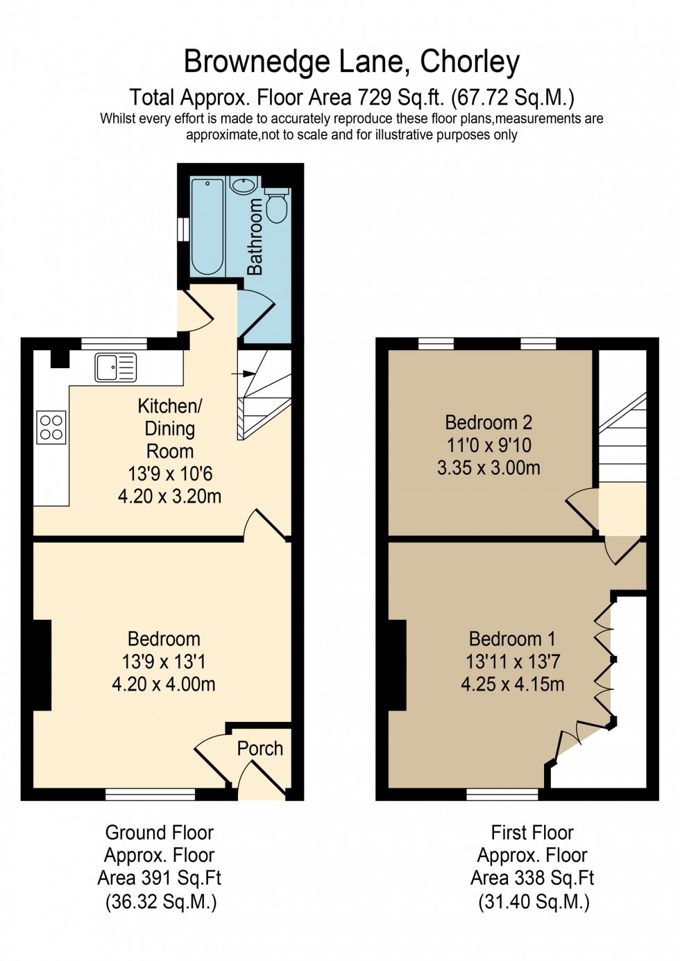 Floorplan for Brownedge Road, Lostock Hall, PR5