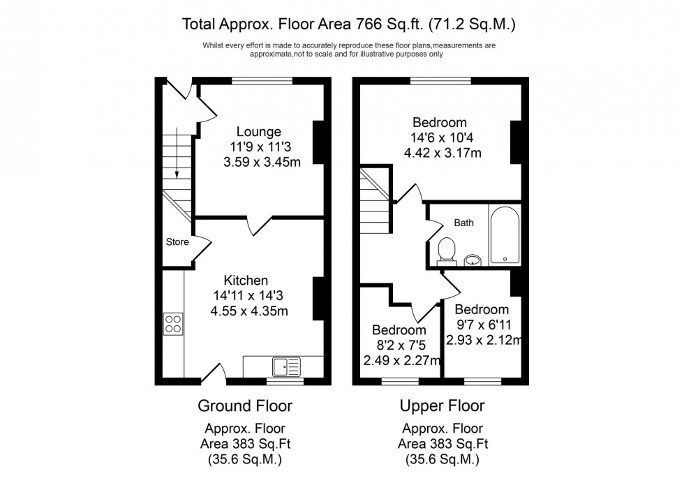 Floorplan for Appley Lane South, Appley Bridge, WN6