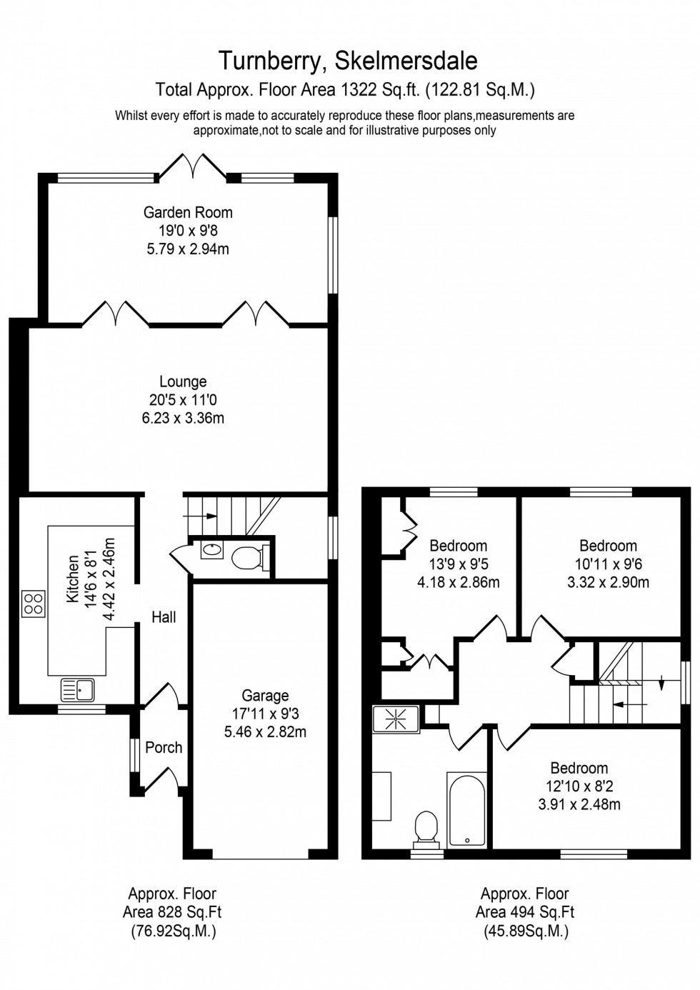 Floorplan for Turnberry, Skelmersdale, WN8