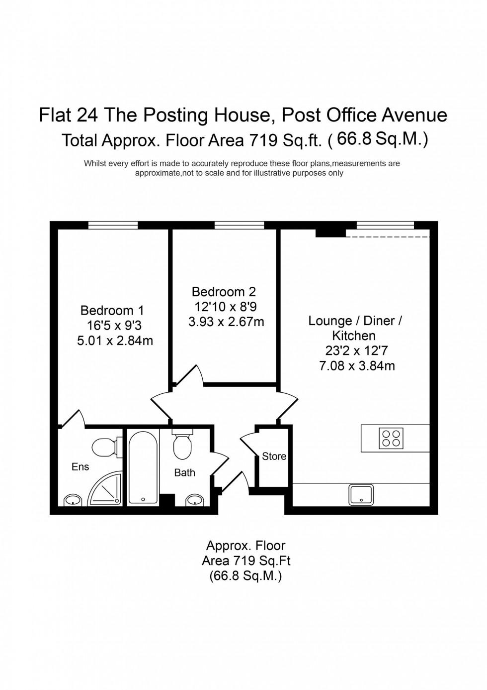 Floorplan for Post Office Avenue, The Posting House Post Office Avenue, PR9