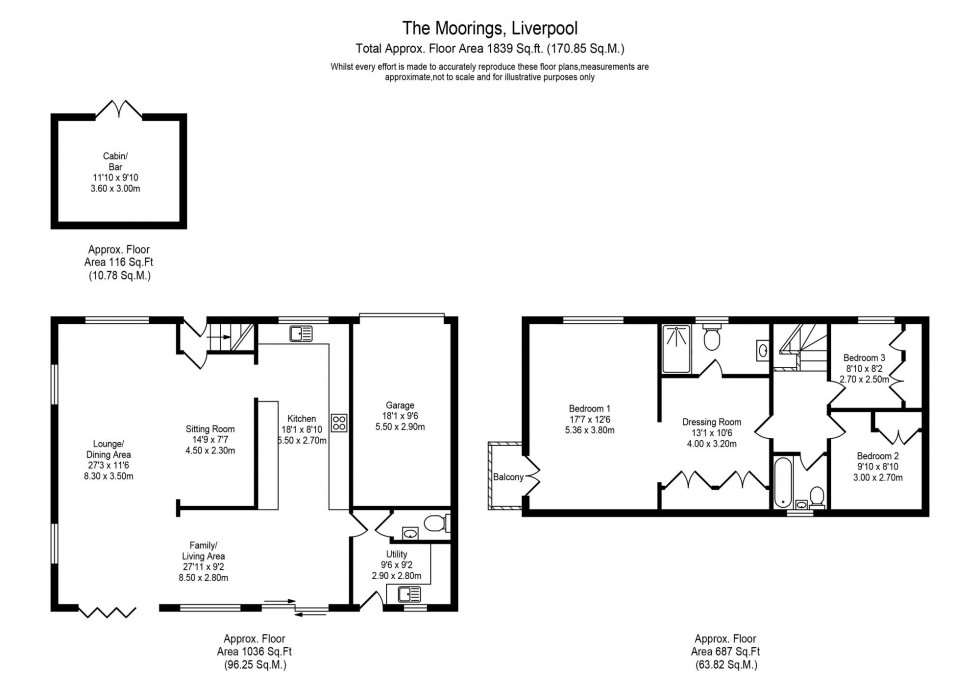 Floorplan for The Moorings, Liverpool, L31