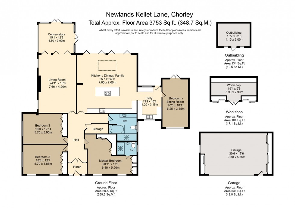 Floorplan for Kellet Lane, Bamber Bridge, PR5