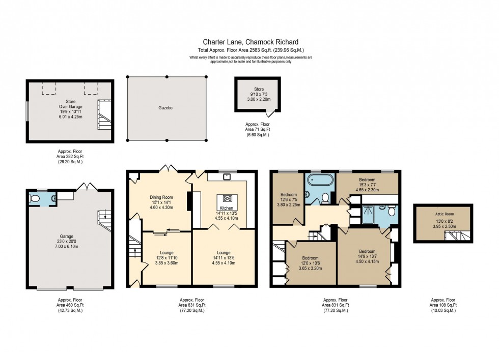 Floorplan for Charter Lane, Charnock Richard, PR7