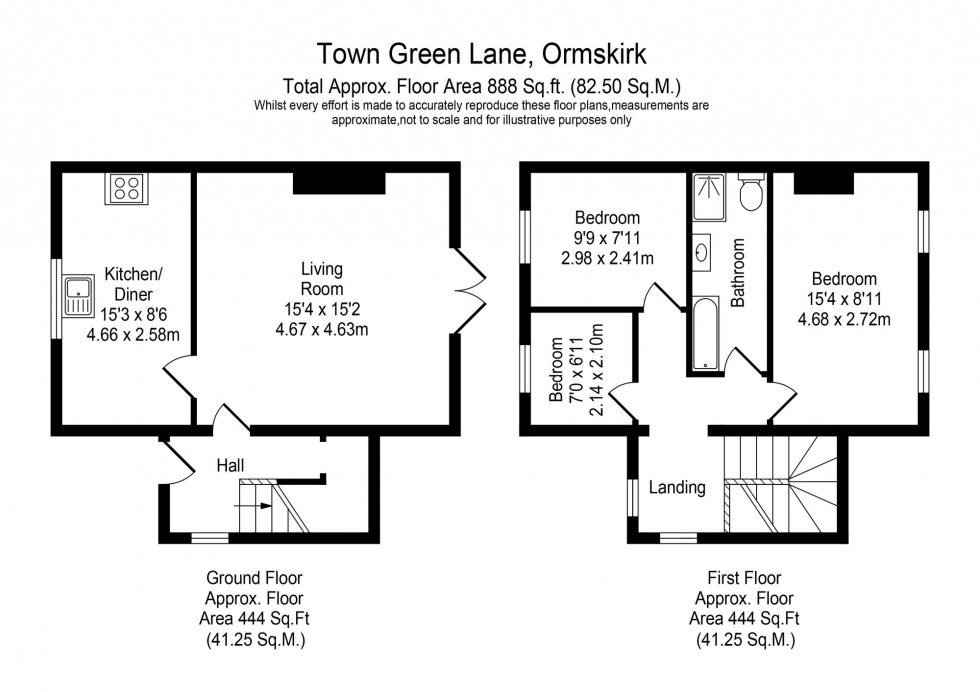 Floorplan for Town Green Lane, Aughton, L39