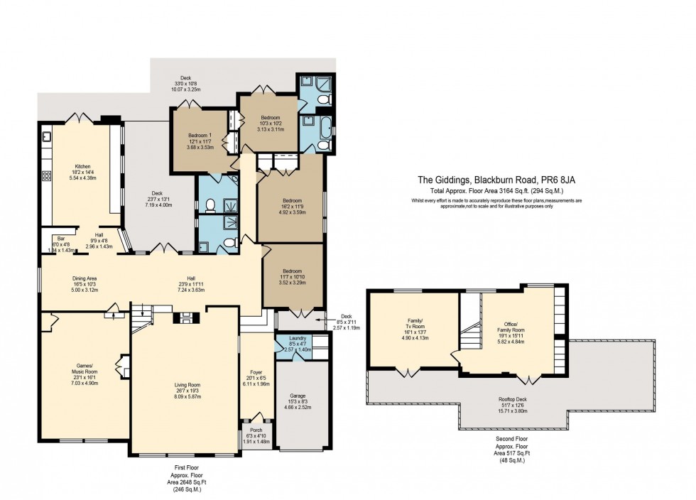 Floorplan for Blackburn Road, Higher Wheelton, PR6