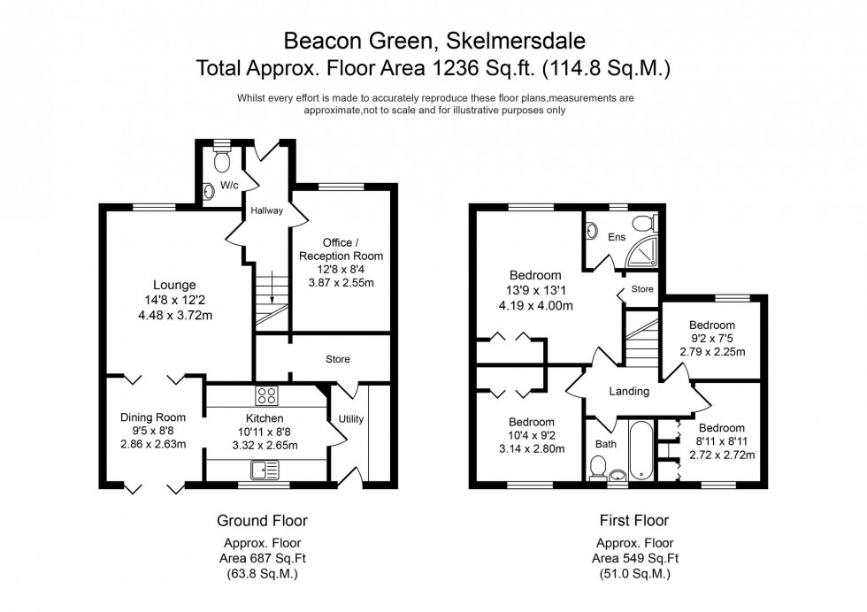 Floorplan for Beacon Green, Skelmersdale, WN8