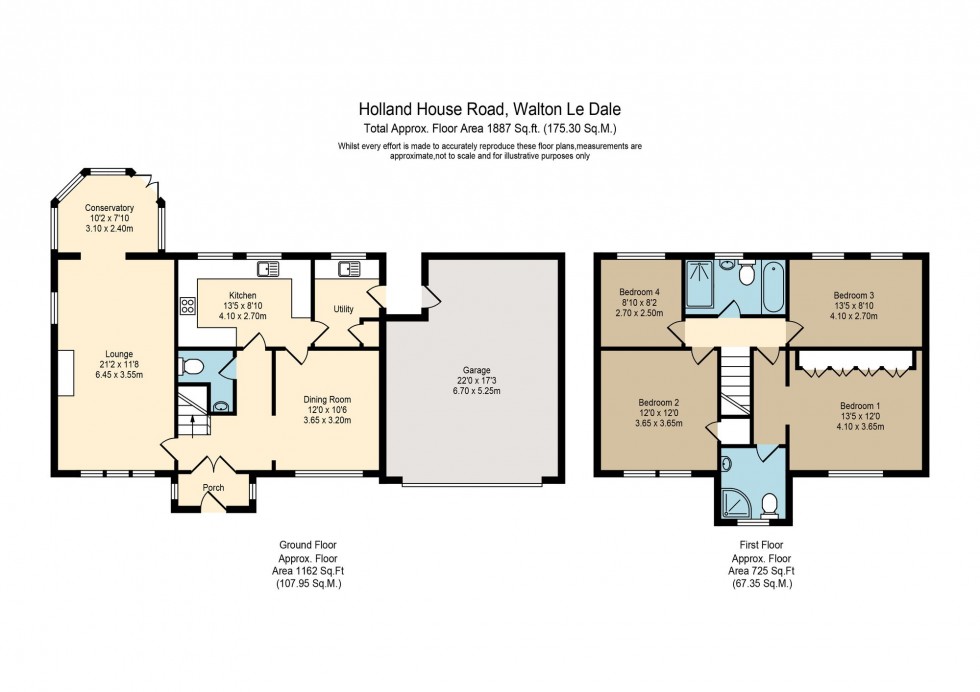 Floorplan for Holland House Road, Walton-Le-Dale, PR5