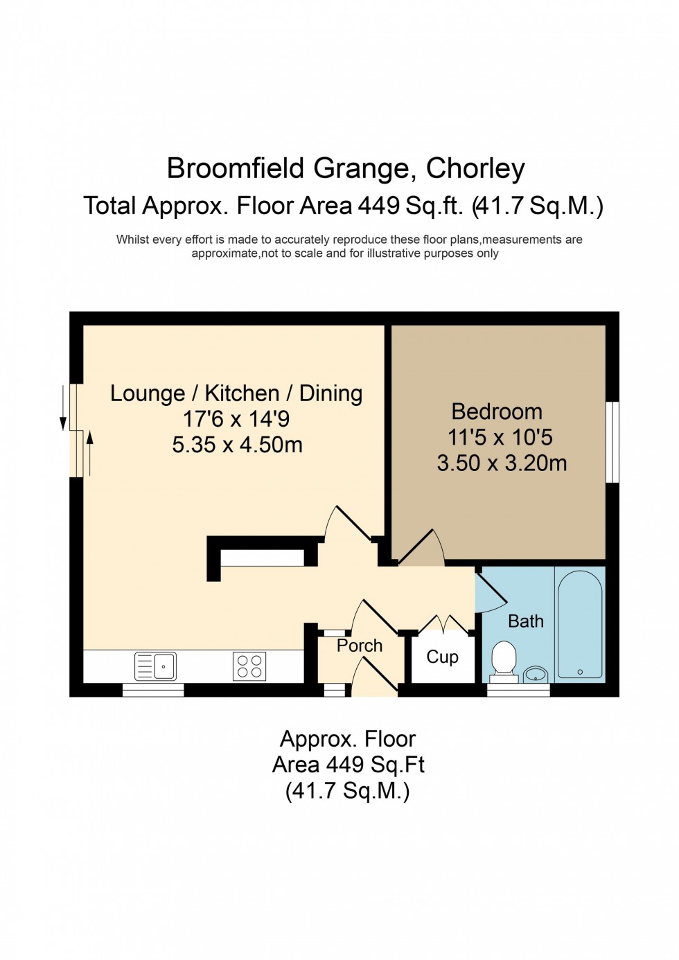 Floorplan for Bloomfield Grange, Penwortham, PR1