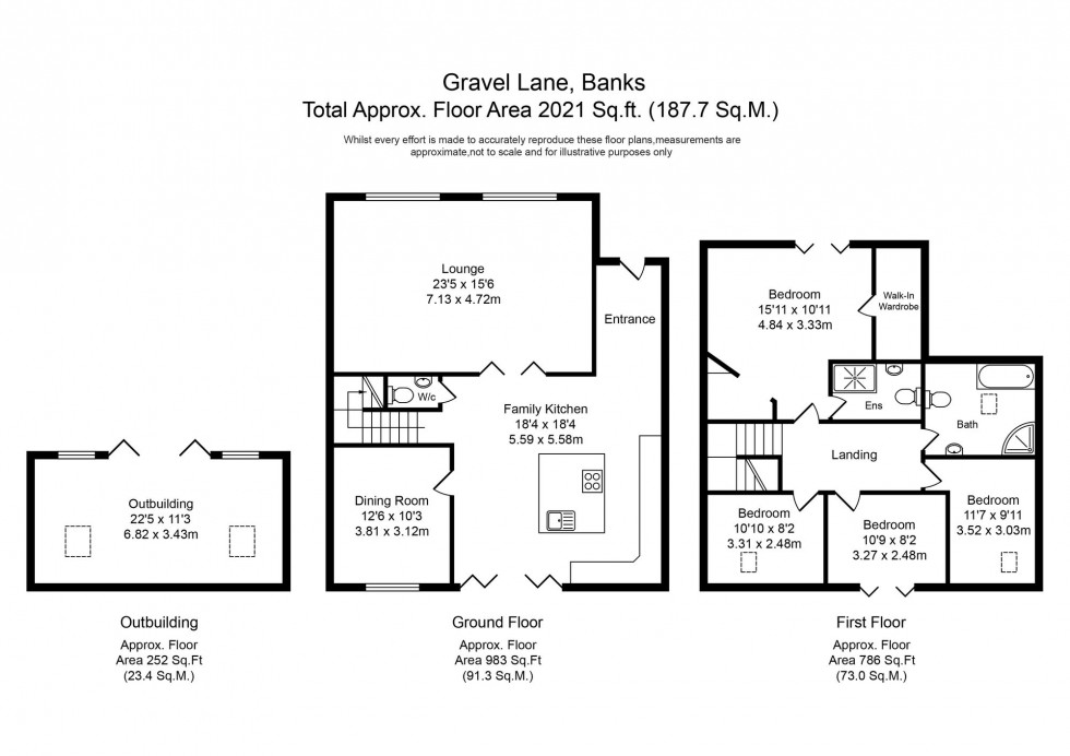 Floorplan for Gravel Lane, Banks, PR9