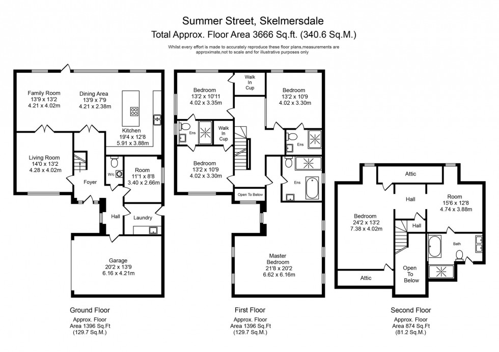 Floorplan for Summer Street, Skelmersdale, WN8