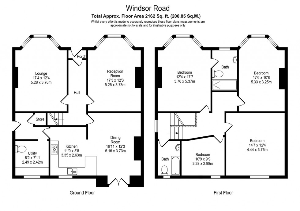 Floorplan for Windsor Road, Southport, PR9