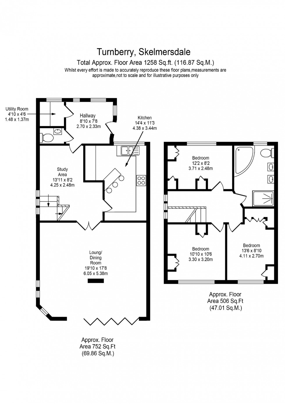 Floorplan for Turnberry, Skelmersdale, WN8